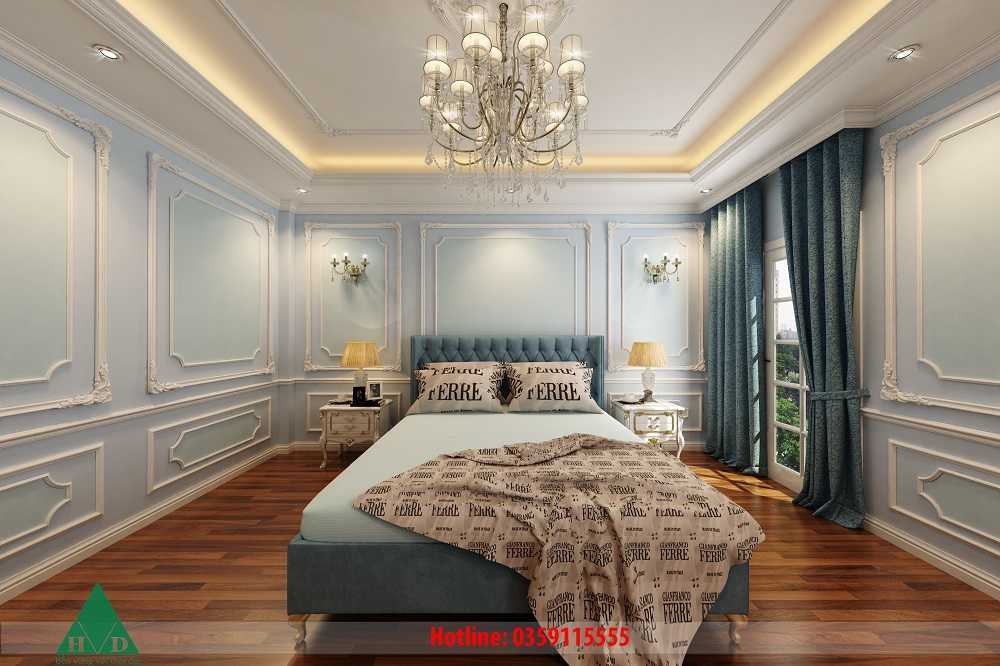 Thiết kế nội thất phòng ngủ con trai tầng 3 Nguyễn Chánh